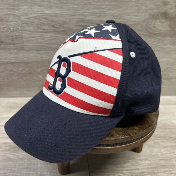 BOSTON RED SOX Fan Favorite American Flag Hat Adjustable One Size Cap Baseball - Picture 5 of 13